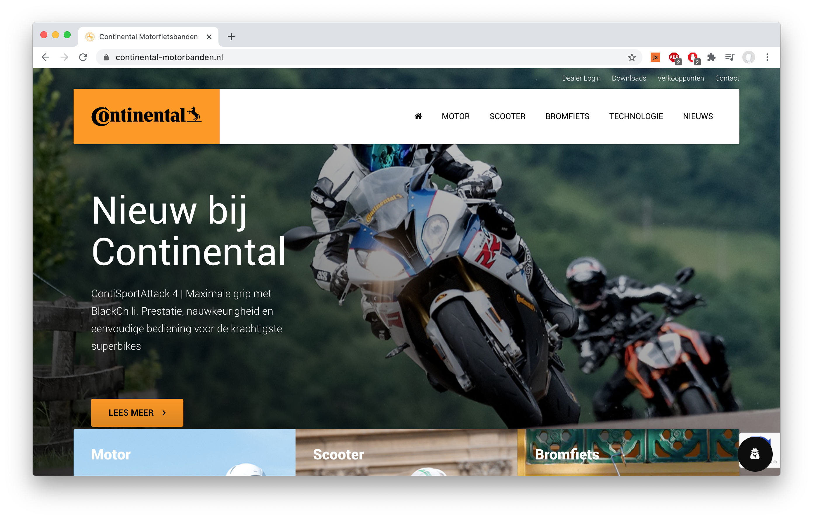 Continental Motorbanden